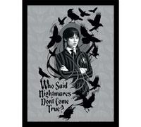 Pyramid International Mercredi Saison 2 (Nightmares) 30 cm x 40 cm Affiche encadrée Collector Taille unique