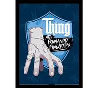 Pyramid International Mercredi Saison 2 (Thing) 30 cm x 40 cm Impression Collector encadrée Taille Unique
