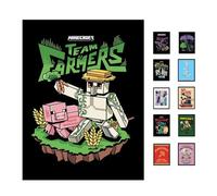 Pyramid International Minecraft (Team Farmers) Impression collector (encadrée) 30 cm x 40 cm, poster d'art, affiches et impressions, taille unique