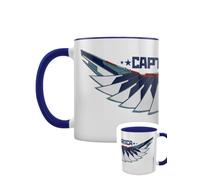 Pyramid International Mug bicolore Captain America (Bouclier) intérieur bleu