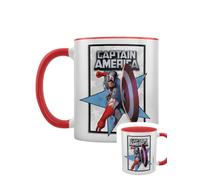 Pyramid International Mug Captain America (Super Hero) intérieur rouge bicolore