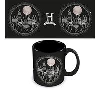 Pyramid International Mug Harry Potter (Hogwarts Design) 325 ml en céramique et tasse noire dans un coffret cadeau Harry Potter - Produit officiel Harry Potter