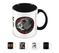 Pyramid International Mug intérieur noir Ac/DC (50e anniversaire) - Tasse en céramique de 315 ml - Taille unique
