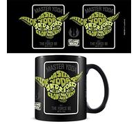 Pyramid International Mug Star Wars : Clones Wars dans une boîte cadeau (motif Yoda Calligram) 325 ml - Produit officiel