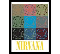 Pyramid International Nirvana (Sourires désolés) 30 cm x 40 cm Impression Collector encadrée Taille Unique