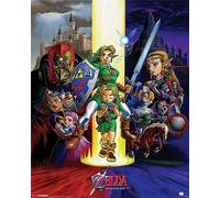 Pyramid International Ocarina Of Time The Legend Of Zelda Mini Poster Plastique/Verre Multicolore 40 x 50 x 1,3 cm