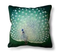 Pyramid International Ohara Koson Coussin « Paon » 40 x 40 cm - Œuvre d'art Magnifiquement détaillée pour décoration d'intérieur - Taille Unique