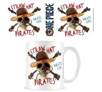 Pyramid International One Piece Mug (motif emblème de pirate en direct) 325 ml - Tasse à café en céramique pour femmes, hommes et enfants - Marchandise officielle, blanc