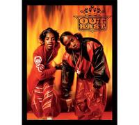 Pyramid International Outkast Fire Affiche encadrée de collection 30 x 40 cm Taille unique
