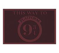 TAPIS DE PORTE EN CAOUTCHOUC HARRY POTTER VOIE 9 3/4 G