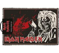 Pyramid International - Paillasson en fibre de coco - Iron Maiden - Antidérapant - Idée cadeau anniversaire - 40x60cm - Licence officielle
