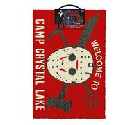 Pyramid International Paillasson Friday The 13th 'Camp Crystal' - 40 cm x 60 cm - Taille Unique - Blanc