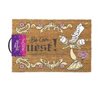 Pyramid International Paillasson La Belle et la Bête (Be Our Guest Design) 40 cm x 60 cm Princesse Disney Tapis de Bienvenue pour intérieur et extérieur Marchandise Officielle Marron
