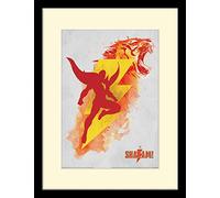 Pyramid International Poster encadré Shazam - Édition collector (Shazam Tiger White Border Design) - 30 cm x 40 cm - Produit officiel