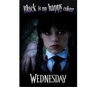 Pyramid International Poster Mercredi Happy Colour (61cm x 91,5cm), Noir, 91.5L x 61W cm