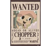 Pyramid International Poster One Piece (Wanted Chopper) - Art mural de qualité supérieure - 90 x 60 cm - Produit sous licence officielle
