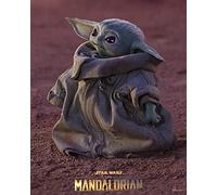 Pyramid International Poster Star Wars en 3D (Star Wars The Mandalorian Grogu Design) Poster lenticulaire Star Wars Cadeaux pour homme et femme 25 x 20 x 1,5 cm Produit officiel