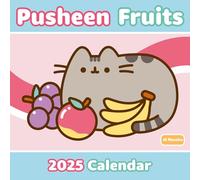 Pyramid International Pusheen Calendrier 2025 - Agenda officiel de 16 mois, adorables illustrations de Pusheen, grande grille pour notes, cadeau pour les fans de Pusheen et les amateurs de chats