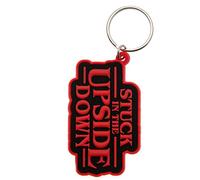 Pyramid International - Pyramid INT Porte-clés Stranger Things Stuck In The Upside Down 6 cm Caoutchouc Rouge et Noir (RK38887C), Rojo Y Negro, 9cm, Décontracté