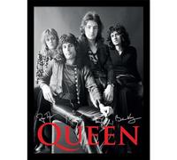 Pyramid International Queen (Groupe) Impression collector (encadrée) - Poster collector (encadré) - Art mural pour les fans - Produit officiel - Taille unique