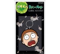 Pyramid International Rick & Morty Porte-clés en caoutchouc Morty Terrified Face 6 cm RK38722