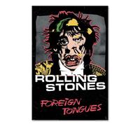 Pyramid International Rolling Stones Foreign Tongues Affiche 61x91,5 cm | Artwork Vintage, Mick Jagger, Livré en Tube, Décoration Murale, Format Grand