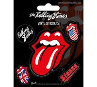 Pyramid International Rolling Stones (Tongue) Autocollants en vinyle Multicolore 10 x 12,5 x 1,3 cm