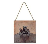 Pyramid International Sam Toft Artwork Bloc de bois avec cordon de suspension 20 x 20 x 3 cm