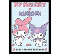 Pyramid International Sanrio My Melody & Kuromi BFF Affiche encadrée 30 cm x 40 cm Taille Unique