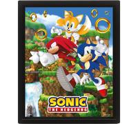Pyramid International Sonic The Hedgehog 3D Effect Poster Catching Rings 26 x 20 cm