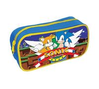 Pyramid International Sonic The Hedgehog Trousse à Crayons rectangulaire rétro avec Fermeture éclair pour Filles, garçons, Femmes et Hommes - Produit Officiel