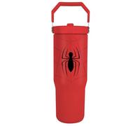 Pyramid International Spider-Man - Pichet avec paille et couvercle, corps en acier inoxydable à double paroi, garde votre boisson fraîche, couvercle à vis avec paille en polyéthylène, sans BPA, taille