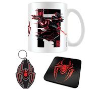 Pyramid International - Set de tasses Spider-Man Web Glitch Miles Morales Noir/Rouge/Blanc