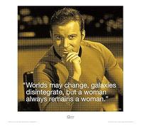 Pyramid International Star Trek (James T. Kirk iQuote 40 x 40 cm Toile Imprimée
