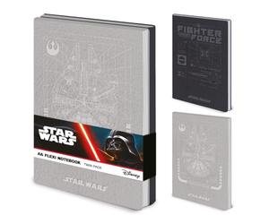 Pyramid International Star Wars (Rebel) Lot de 2 cahiers flexibles A6, 60 feuilles, idéal pour les collectionneurs et un usage quotidien, taille unique