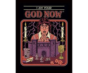 Pyramid International Steven Rhodes Affiche encadrée avec inscription « I Am Your God Now » 30 cm x 40 cm - Produit officiel