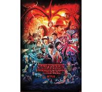 Pyramid International Stranger Things 4 Poster Seasons Montage (61cm x 91,5cm) pour Couloir, salon, bureau à domicile, chambre