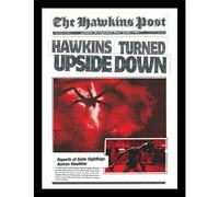 Pyramid International Stranger Things 5 (Hawkins Turned Upside Down) Impression collector encadrée 30 cm x 40 cm Affiche murale sous licence officielle Netflix, prête à être accrochée, taille unique