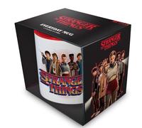Pyramid International Stranger Things (Cast) Tasse à dosettes de couleur rouge, sous licence officielle Netflix, tasse en céramique de 315 ml avec illustration emblématique de la fonte, taille unique