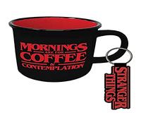 Pyramid International Stranger Things Ensemble tasse et porte-clés Motif feu de camp