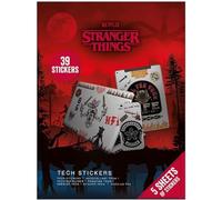 Pyramid International Stranger Things Tech Lot de 39 Autocollants pour Ordinateurs Portables, Téléphones Portables et Tablettes Motif Combat à l'envers Produit Officiel