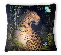 Pyramid International Summer Thornton Coussin Motif léopard 140 x 140 cm - Motif Animal Audacieux et accrocheur - Taille Unique