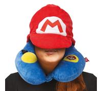 Pyramid International Super Mario (Mario) Coussin de nuque - Coussin de voyage gonflé avec motif personnage - Cadeau officiel pour les fans de Nintendo