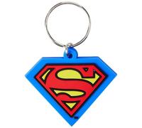 Pyramid International Superman-Shield Porte-clés en Caoutchouc, métal, Bleu, Rouge et Jaune, 4 x 6 x 1,3 cm