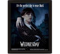 Pyramid International Tableau 3D encadré Mercredi Addams