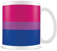Pyramid International - Tasse à café "Bisexual", drapeau PM4187 (Taille unique) (Rose/Violet/Bleu)