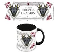 Pyramid International Tasse à café en céramique « House of The Dragon » dans un coffret cadeau de présentation (noir et blanc) - 325 ml - Produit officiel