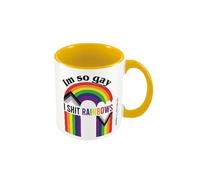 Pyramid International - Tasse à café "I'm So Gay I Shit Rainbows" PM3221 (Taille unique) (Jaune/Couleur)