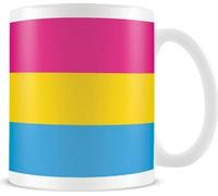 Pyramid International - Tasse à café "Pansexual", drapeau PM4201 (taille unique) (Rose/jaune/bleu)