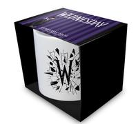 Pyramid International Tasse en céramique blanche de qualité supérieure avec logo Wednesday Saison 2 315 ml - Tasse à café série TV gothique